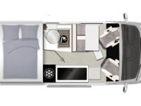 Karmann-Mobil Davis 590 Trendstyle Grundriss