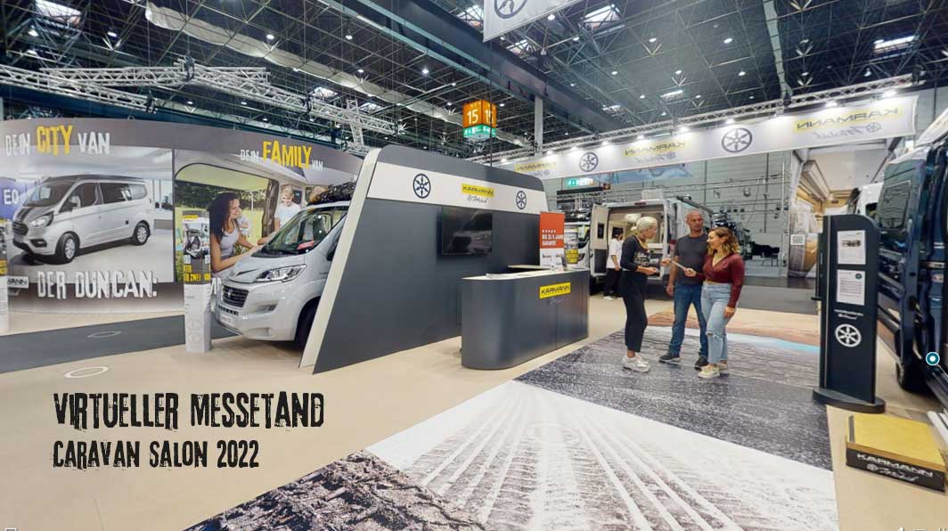Virtueller Wohnmobil Messestand Caravan Salon 2022