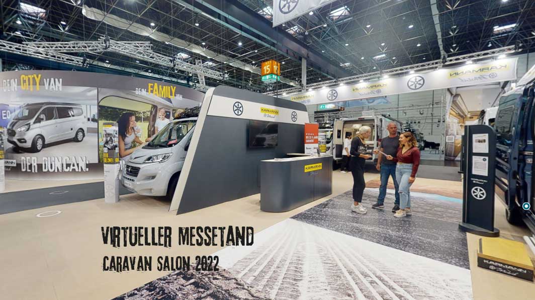 Virtueller Wohnmobil Messestand